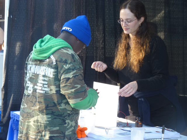 Carrie Kouadio at the  U.S. Science and Engineering Festival 2010